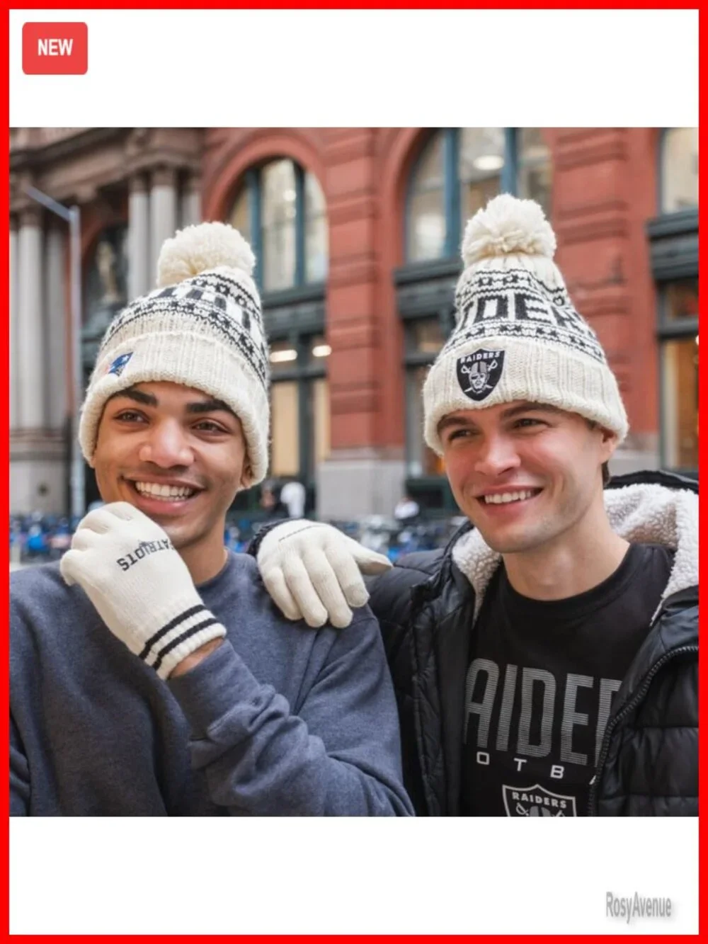 NFL Team Cable Knit Beanie with Touchscreen Gloves Set